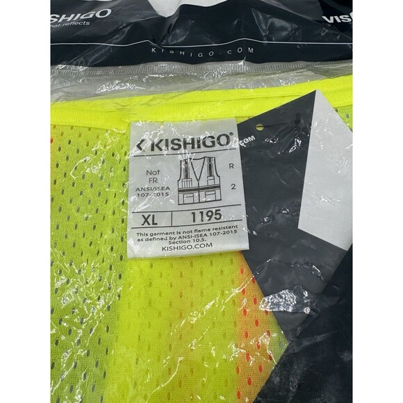 New Kishigo High Visibility Workwear Vest 1195 R 2 size XL - Picture 2 of 3
